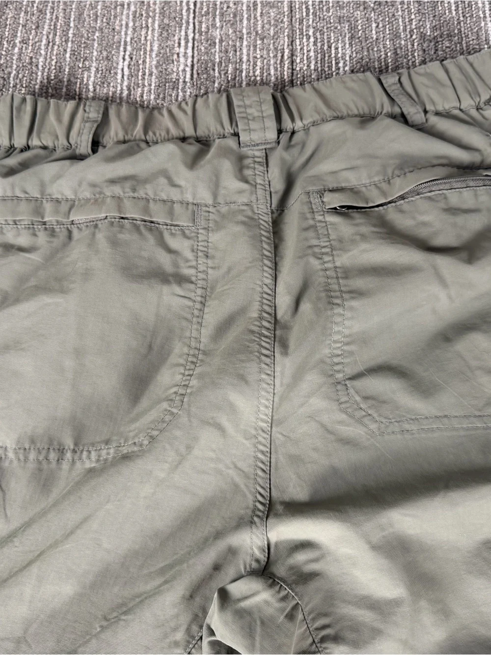 REI Co-op Sahara Men's Convertible Pants M-32 Long Sage Green Zip Off Legs